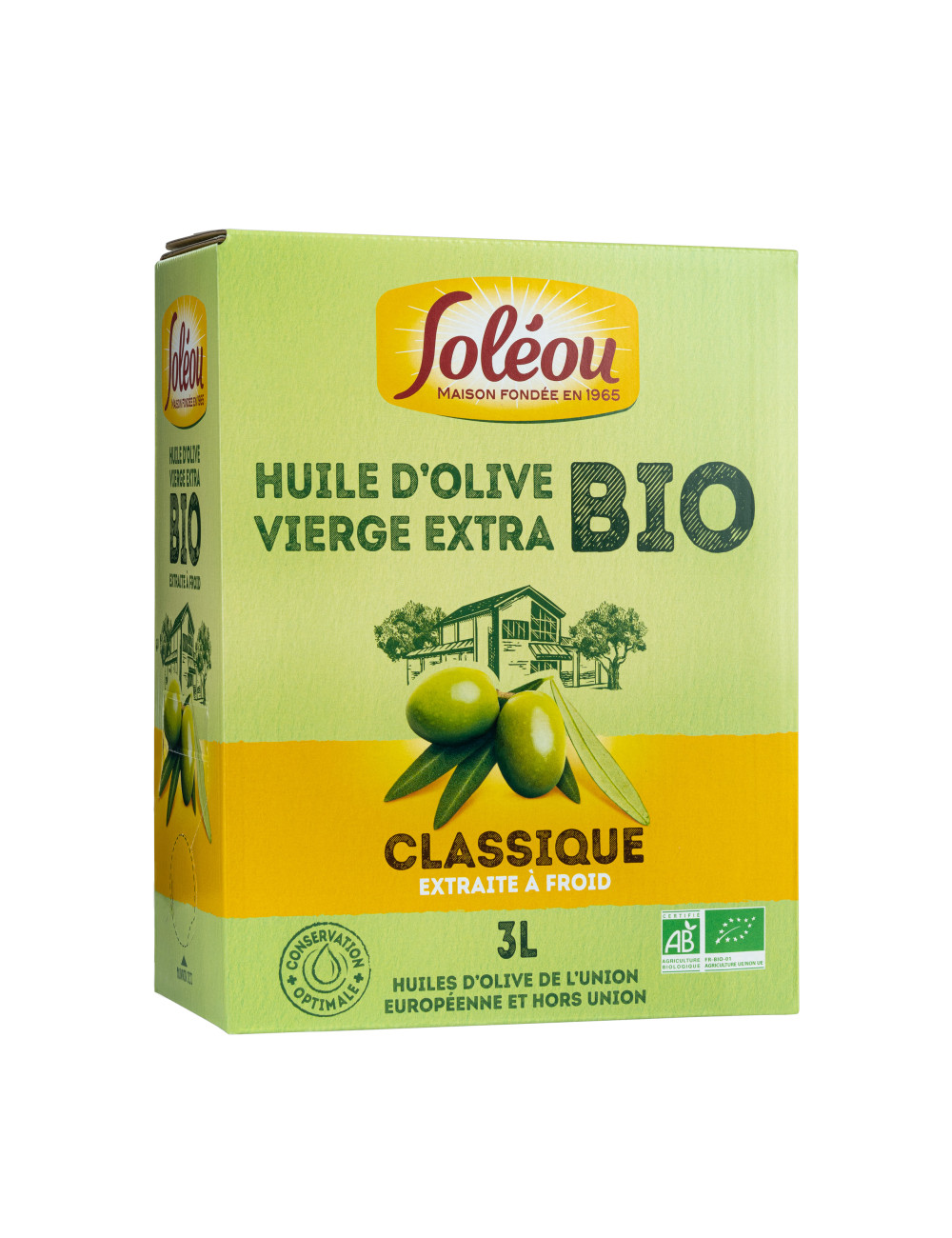 Huile d'Olive BIO Classique - Bag In Box 3L