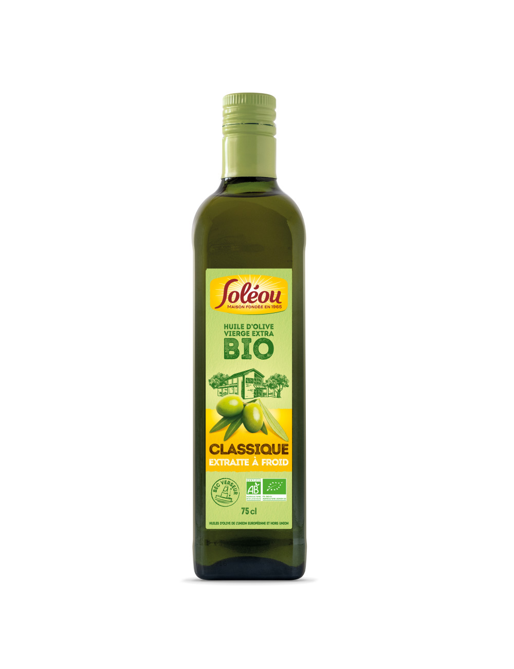 Huile d’olive BIO Classique - Bouteille 75cl