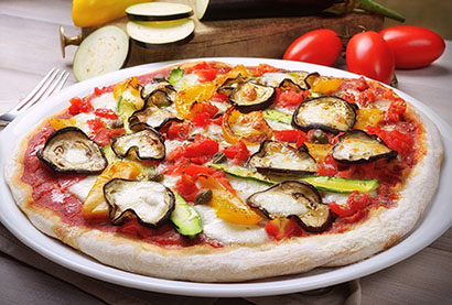 Recette de pizza v&eacute;g&eacute;tarienne 