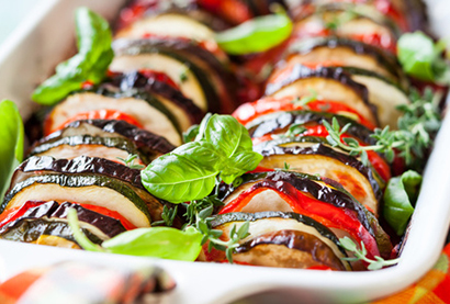 Recette d'&eacute;t&eacute; - Tian proven&ccedil;al &agrave; la moutarde