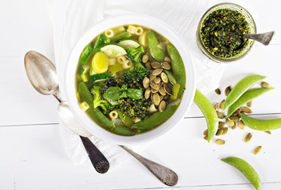 Recette de minestrone vert 