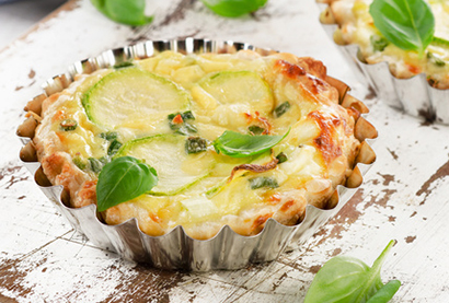 Recette d'hiver - Tarte aux courgettes, ch&egrave;vre et tapenade