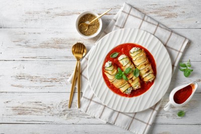 Recette de Cannelloni de courgettes à la ricotta, épinards & basilic