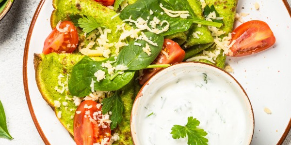 Recette de Crêpes aux épinards frais