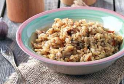 Recette de risotto aux 3 poivrons parfumé au curry