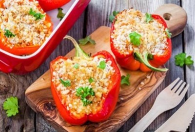 Recette de poivrons farcis au chèvre chaud