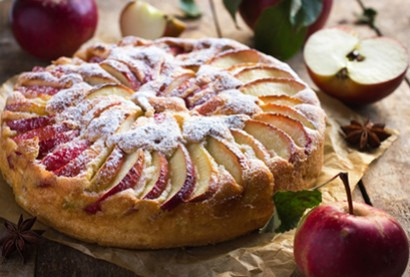 Recette de gâteau aux pommes et à l'huile de noix 