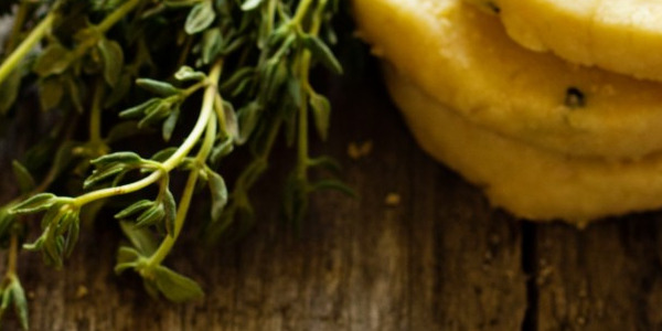 Sablés à l'huile d'olive et au thym